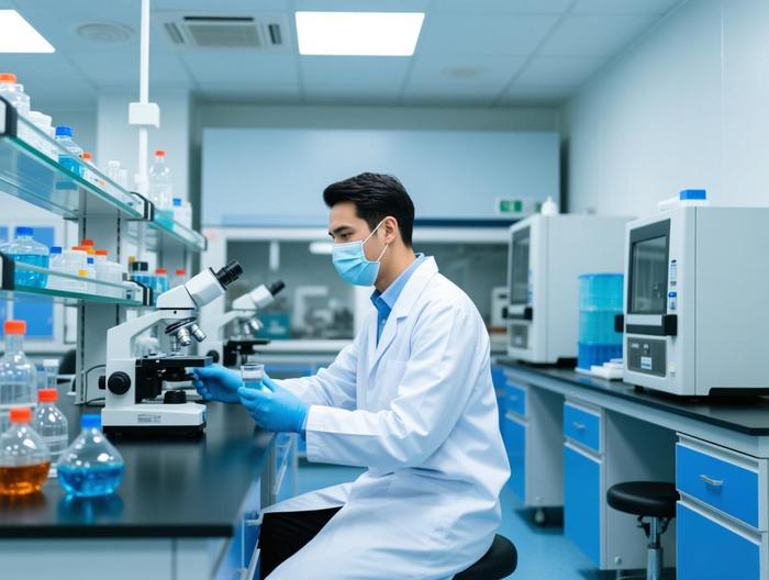如何检测栓塞微球在人体内的生物相容性是否符合标准？